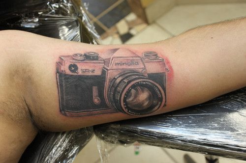 Tatuaże z fotograficznym motywem [galeria]
