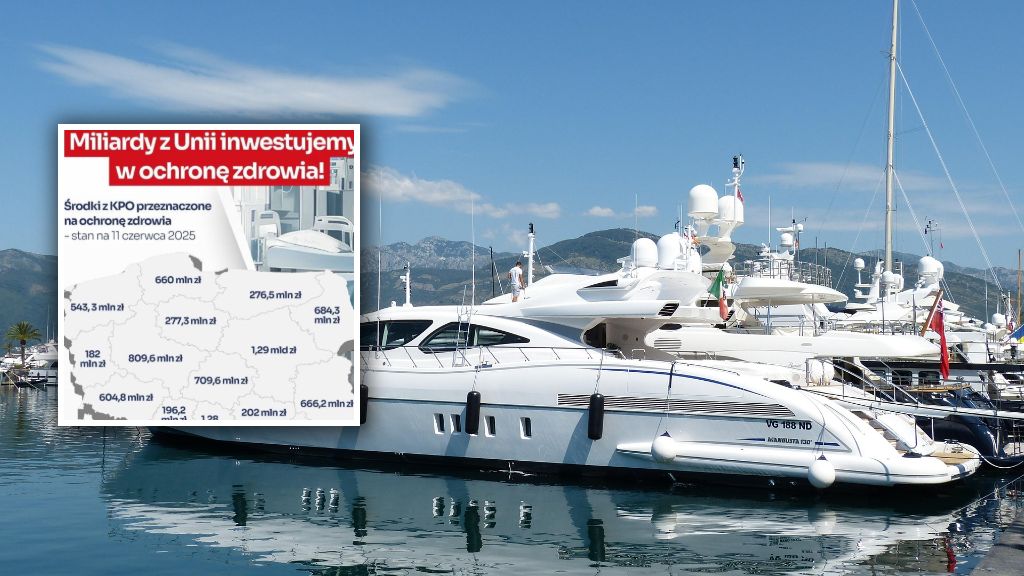 Środki z KPO szły m.in. na jachty
