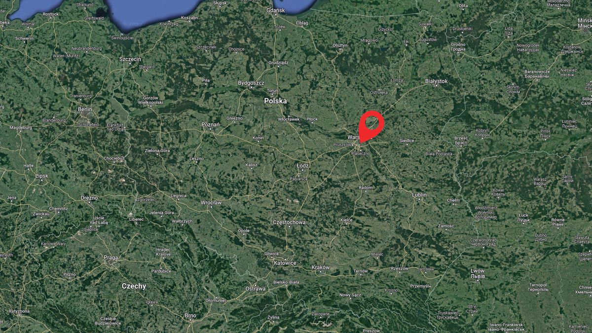 Polska widziana w Google Earth.