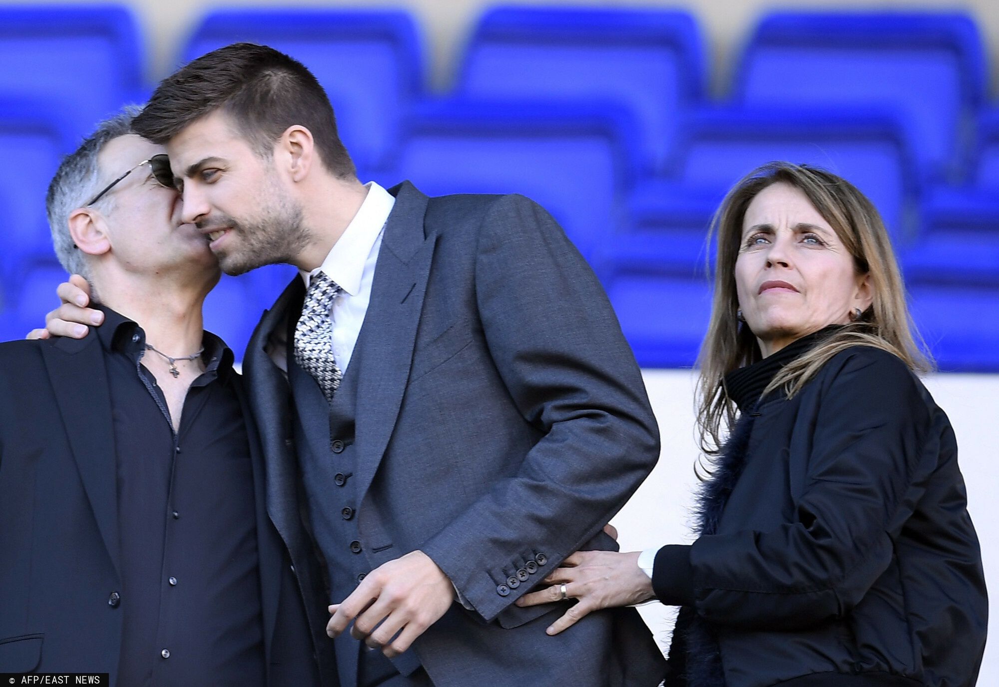 Gerard Pique z rodzicami