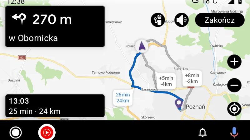 Nawigacja Play w Androidzie Auto