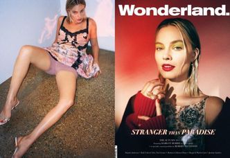 Rozkraczona Margot Robbie pozuje dla "Wonderland"