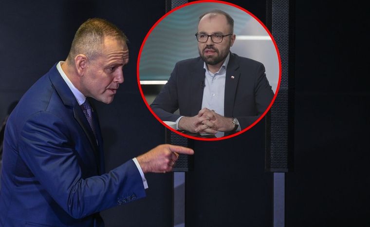 Atak Nawrockiego na dziennikarza. Tak tłumaczy to poseł PiS
