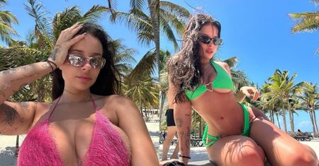 Fagata wygina się pod palmami w Meksyku i eksponuje sylwetkę po KOLEJNEJ OPERACJI w bardzo skąpym bikini (ZDJĘCIA)