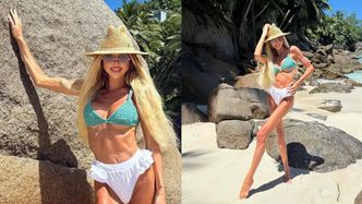U Julii Dybowskiej bez zmian. Opala się na Seszelach w skąpym bikini