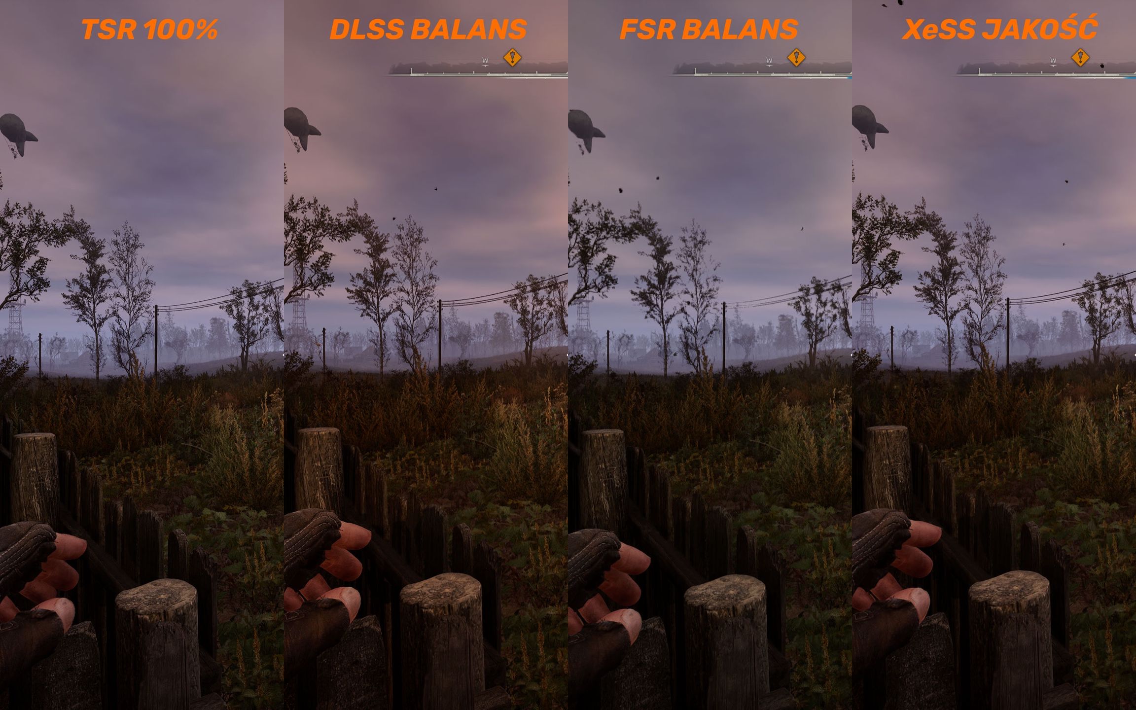 S.T.A.L.K.E.R. 2 - porównanie upscalingu Balans