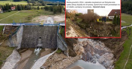 Powódź zabrała im dojazd do domu. "Gmina nie ma możliwości odbudowania"