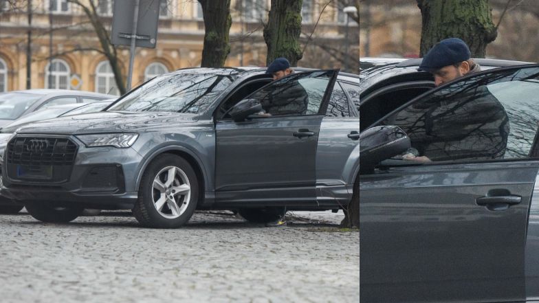 Borys Szyc przyłapany na mieście