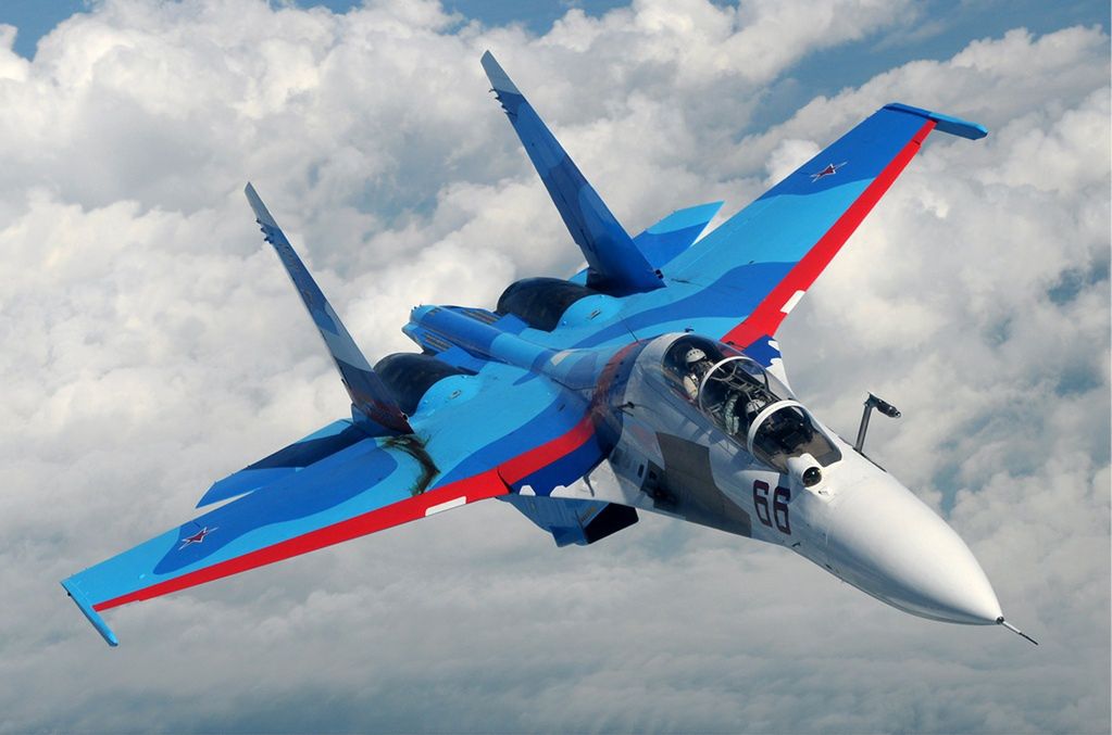 Myśliwiec Su-30 rozbił się pobliżu białoruskiej granicy
