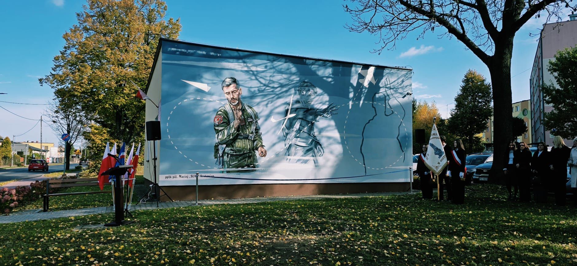 Mural ku czci "Slaba"