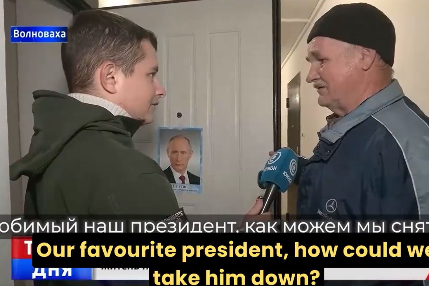Zniszczyli mu dom, ale jest szczęśliwy. Putin zaprosił go do Rosji