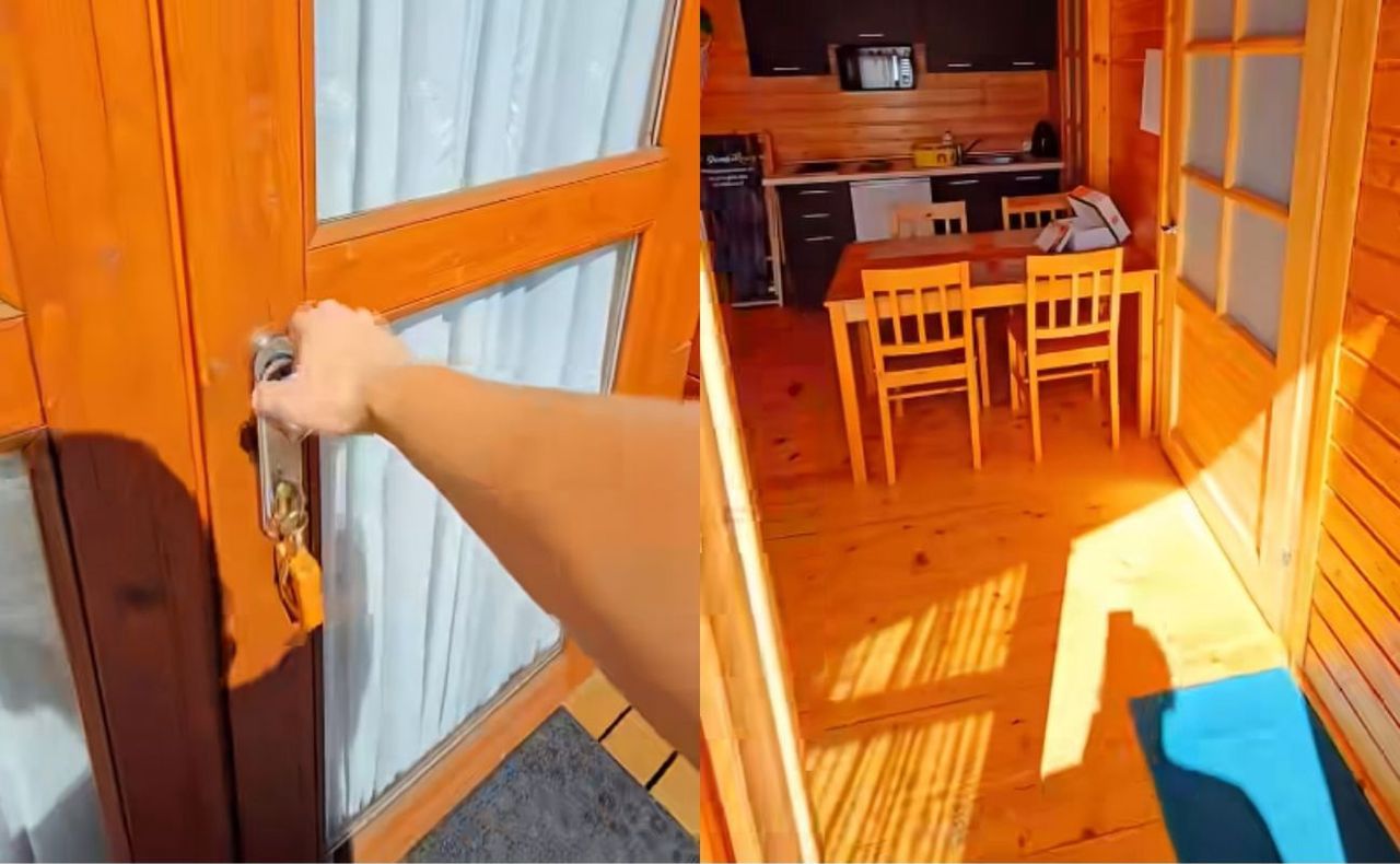 Chwycił za telefon. "Tak nasi goście zostawili domek po wyjeździe"
