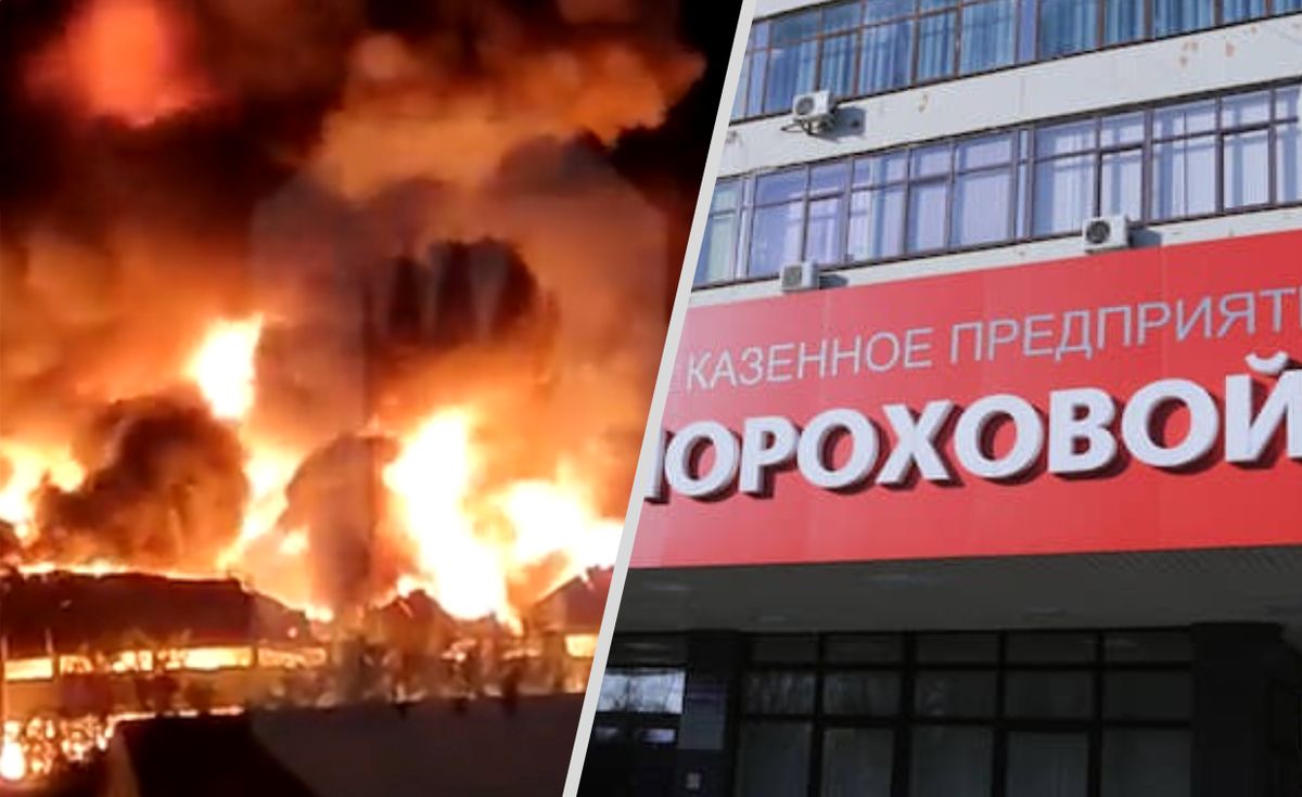 Wybuch i pożar w fabryce amunicji w Rosji