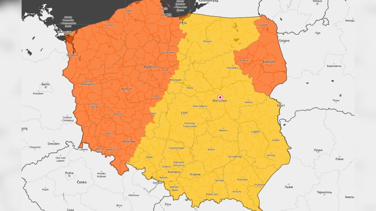 Ostrzeżenia IMGW dla całego kraju