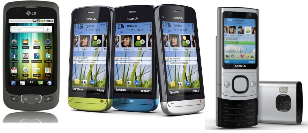 LG Swift, Nokia C5-03 i Nokia  6700 slide w ofercie Play