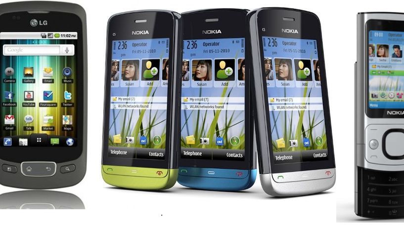 LG Swift, Nokia C5-03 i Nokia  6700 slide w ofercie Play 1