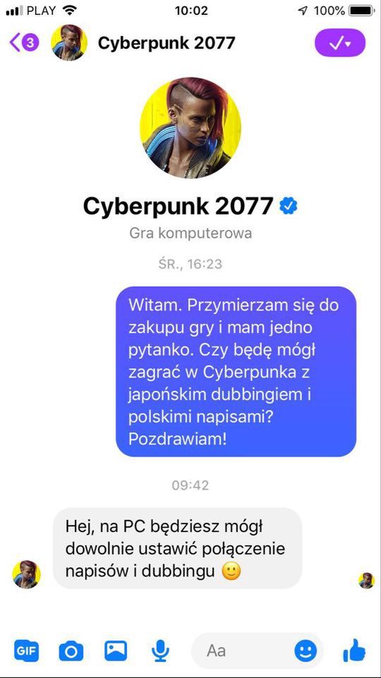 Cyberpunk 2077 - pelne wariacje językowe tylko na PC