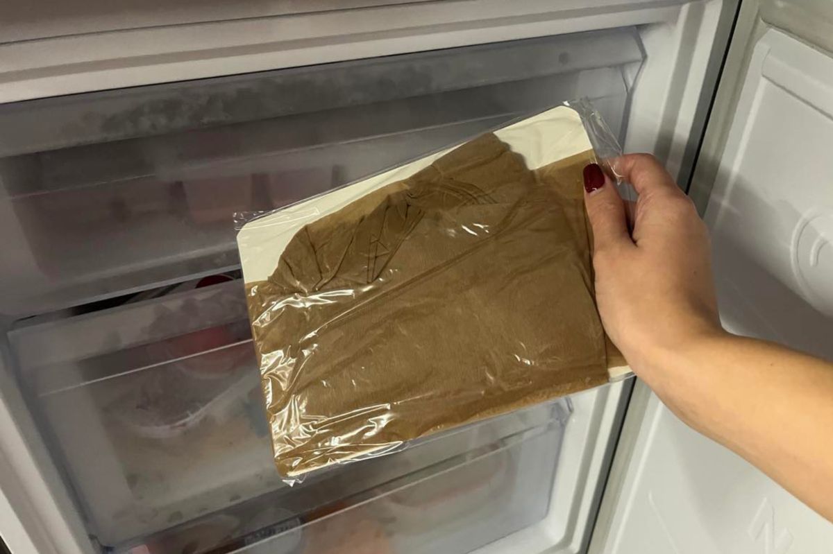 Put the tights in the freezer.
