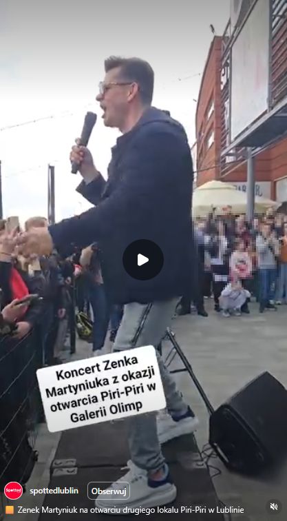 Zenon Martyniuk wystąpił na otwarciu kebaba
