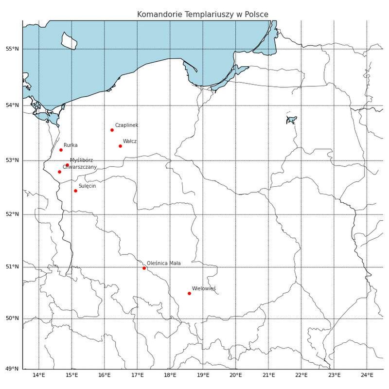 Najważniejsze komandorie Templariuszy w Polsce