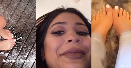 Kylie Jenner nadaje imiona palcom i odpowiada hejterom: "MAM ZAJ*BIŚCIE ŁADNE STOPY"