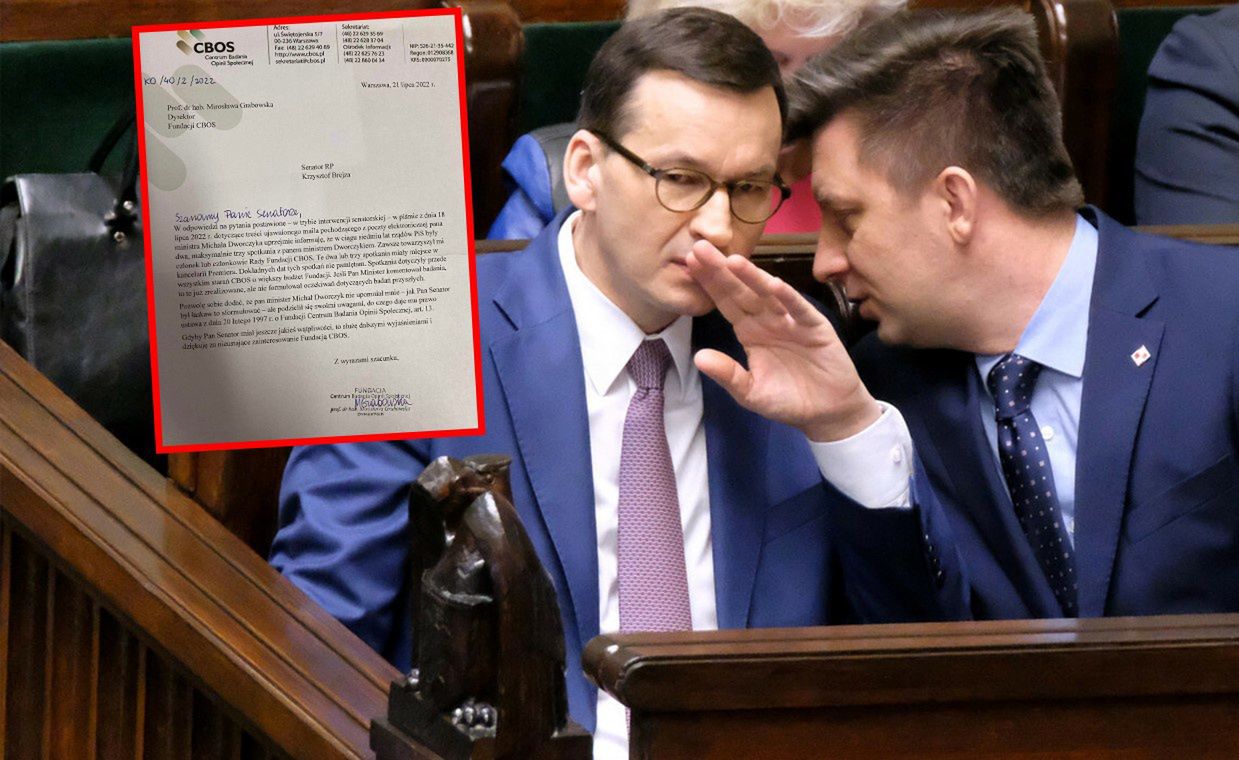 Michał Dworczyk miał na polecenie premiera Mateusza Morawieckiego rozmawiać z dyrektor CBOS w sprawie przeprowadzania sondaży