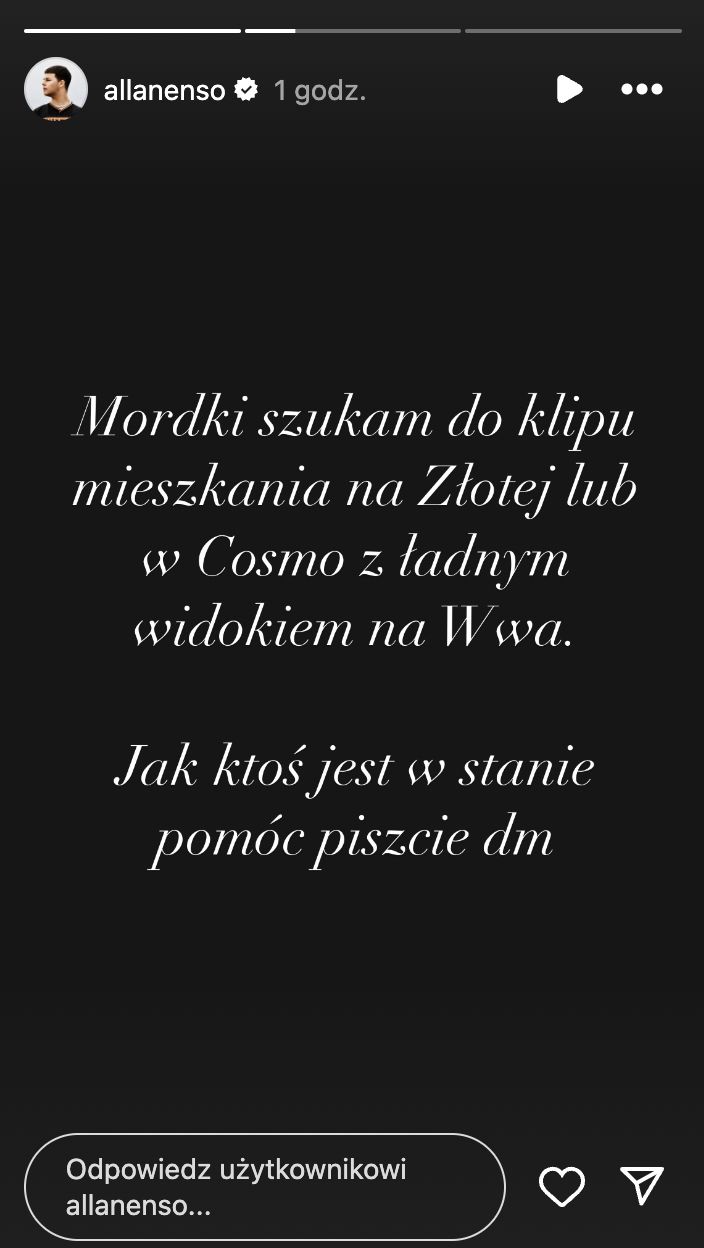 Allan Krupa wyszedł z prośbą do swoich fanów