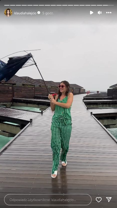 Klaudia Halejcio relacjonuje wakacje na Malediwach