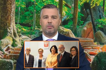 Michał Rachoń i członkowie KRRiT