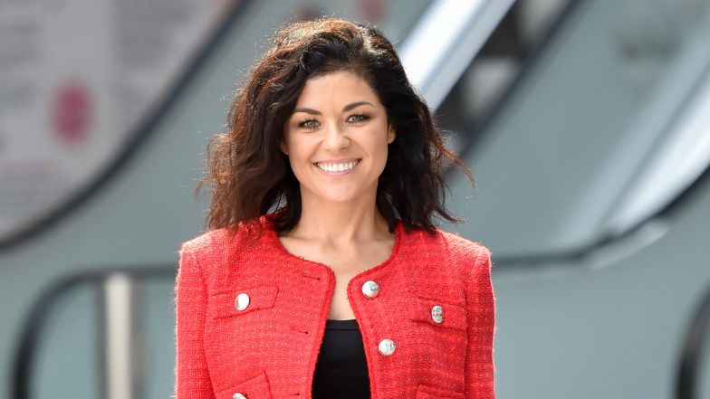 Katarzyna Cichopek wychodzi ze studia TVP