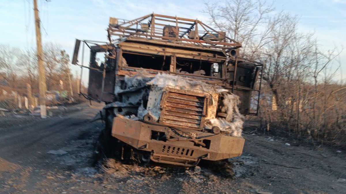 Zniszczony przez Ukraińców rosyjski system TOS-2