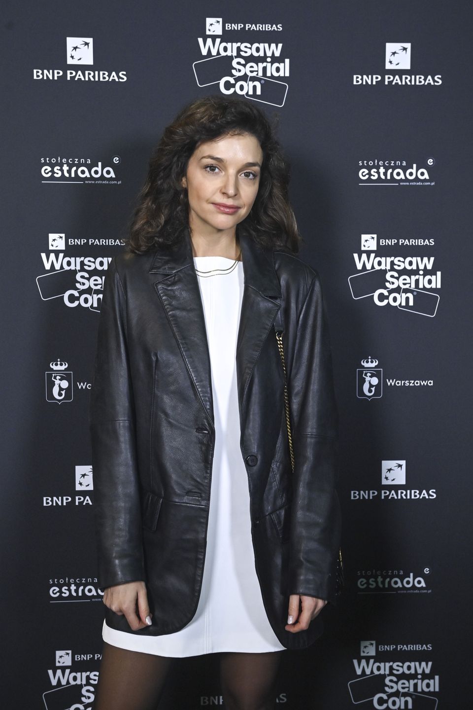 Maria Dębska na gali filmowej.