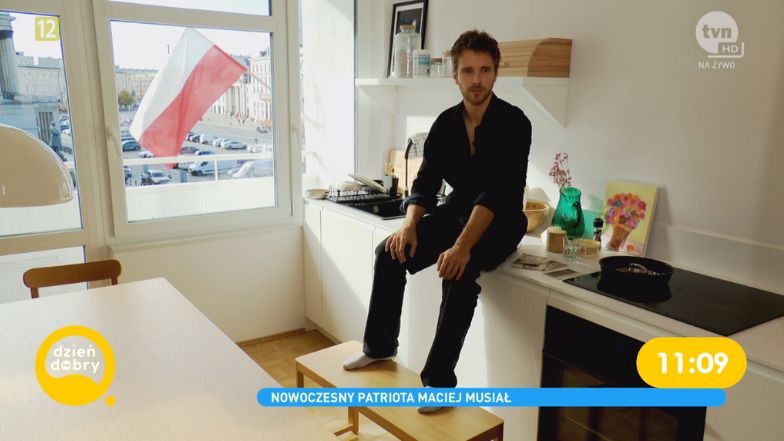 Maciej Musiał pokazał mieszkanie w "DD TVN"