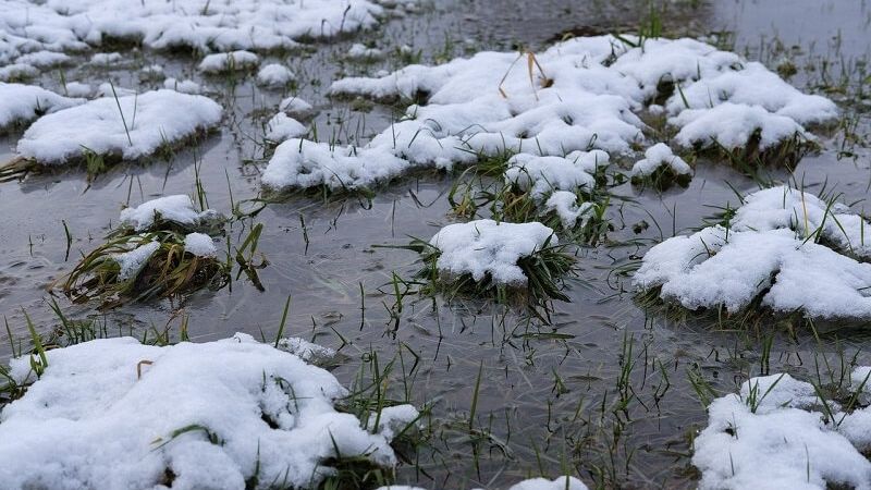 zima odwilż śnieg deszcz