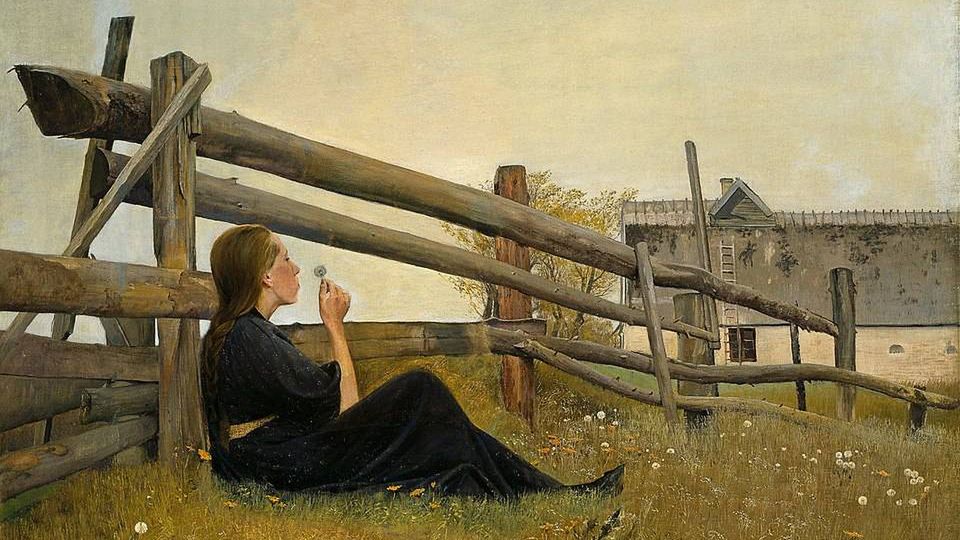 "W czerwcu", obraz pędzla Lauritsa Andersena Ringa, 189 