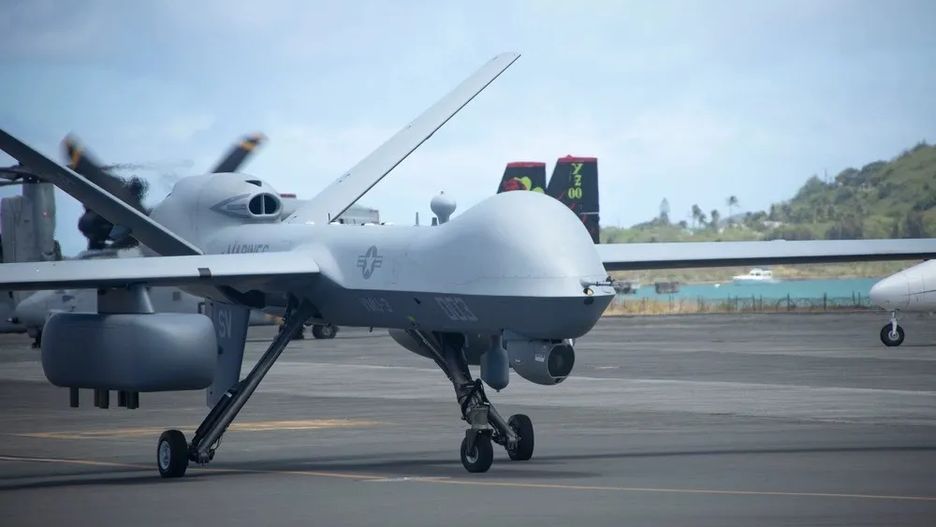 MQ-9A Reaper z zasobnikiem RDESS.