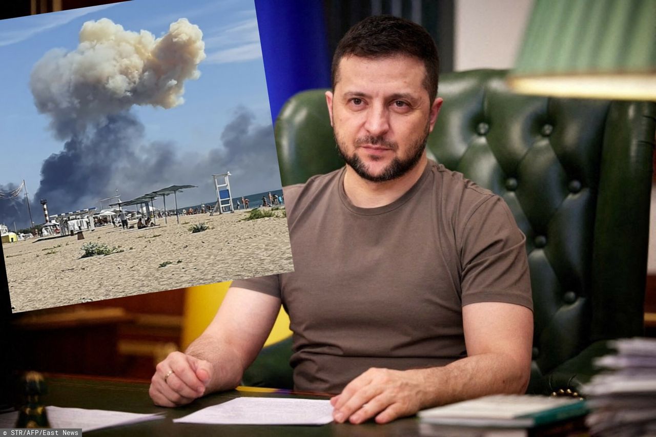 Zełenski skomentował wybuchy na Krymie. Padła jasna deklaracja