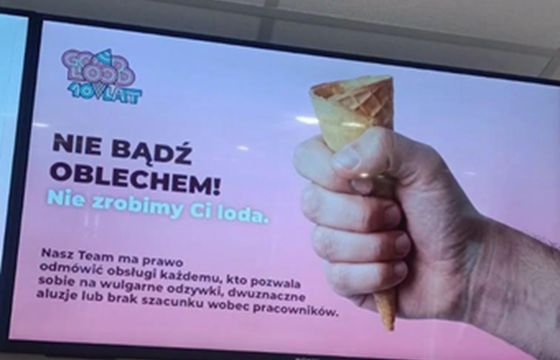 Lodziarnie mówią klientom: "Nie bądź oblechem". Reklamy przeciw aluzjom seksualnym