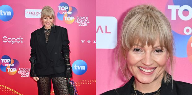 Dorota Szelągowska znów eksperymentuje z modą. Na festiwal w Sopocie przyodziała się w koronki. Stylowo? (ZDJĘCIA)