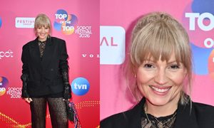 Dorota Szelągowska znów eksperymentuje z modą. Na festiwal w Sopocie przyodziała się w koronki. Stylowo? (ZDJĘCIA)