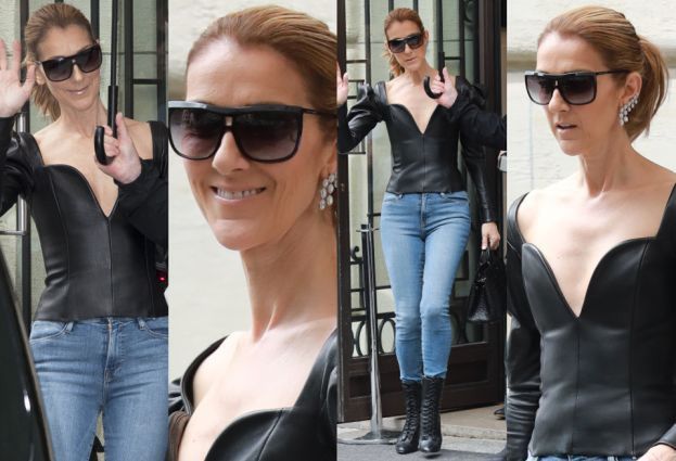 Celine Dion w skórzanej bluzce za 15 tysięcy 
