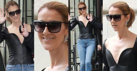 Celine Dion w skórzanej bluzce za 15 tysięcy