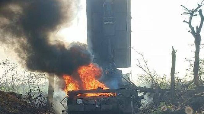 Rosyjski radar Zoopark-1M zniszczony przez Ukraińców.