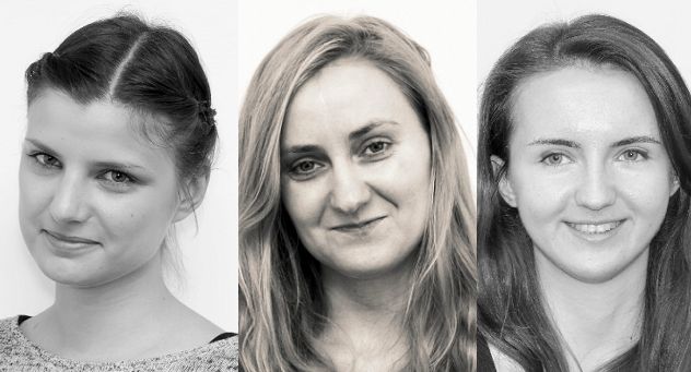 Agnieszka Ślaska, Milena Łuksza i Anna Ryguła w agencji Grupa 3