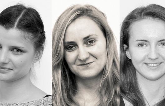 Agnieszka Ślaska, Milena Łuksza i Anna Ryguła w agencji Grupa 3