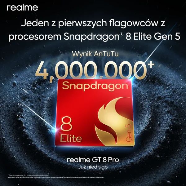 Snapdragon 8 Elite Gen 5 w realme GT 8 Pro