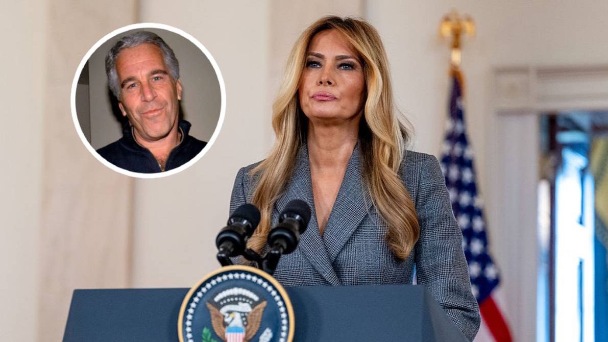 Melania Trump Denies Ties To Epstein In Rare Public StatementUS First Lady Melania Trump speaks in the Grand Foyer of the White House in Washington, DC, US, on Thursday, April 9, 2026. First Lady Melania Trump denied ties to disgraced financier Jeffrey Epstein and called for a congressional hearing to allow survivors of his abuse to tell their stories. Photographer: Daniel Heuer/Bloomberg via Getty ImagesBloombergnorth american, u.s. government, us, 2026uspolitics, united states of america, the white house, americas, government news, epstein, u.s.a., american