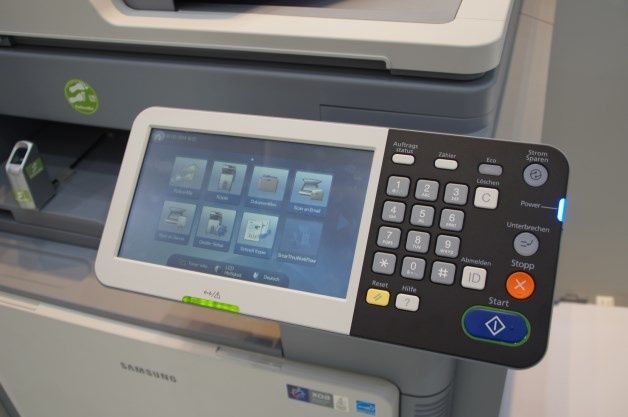 Panel sterujący drukarek Samsung MultiXpress.
