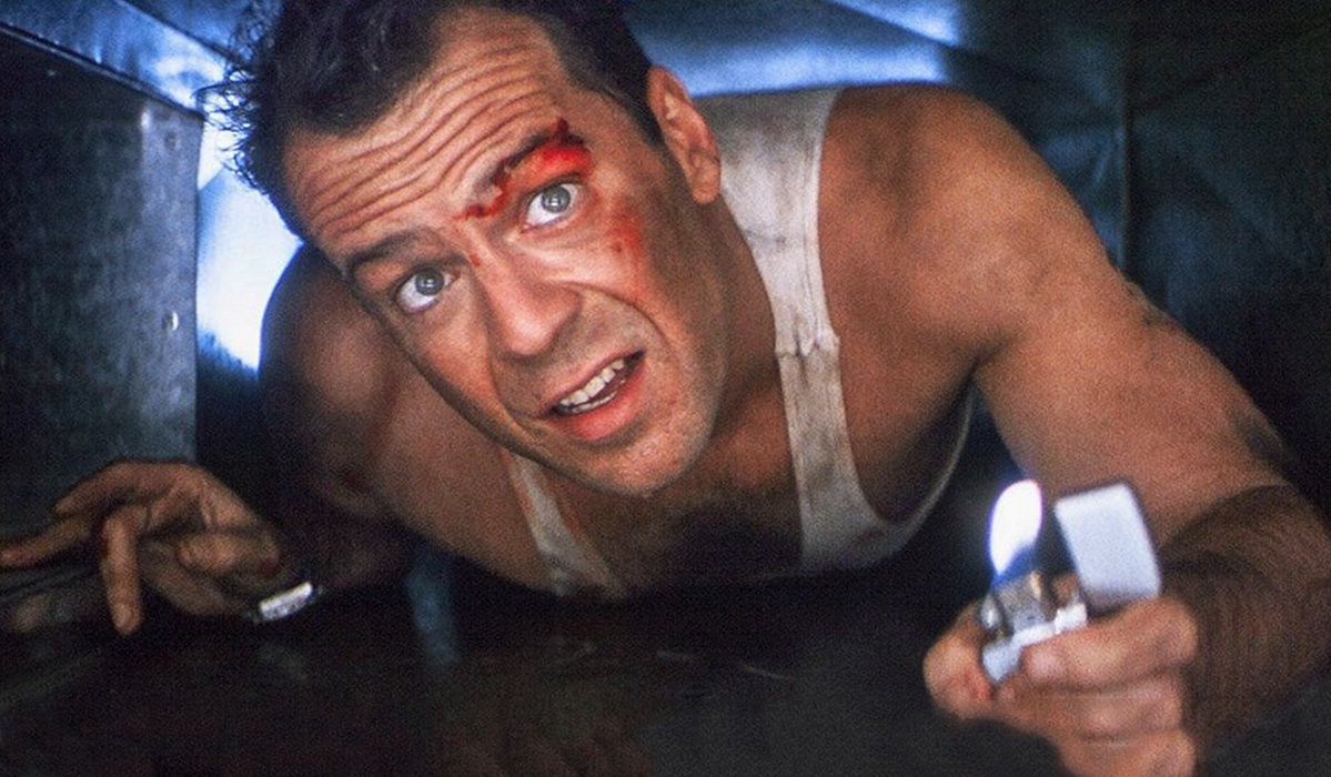 Bruce Willis in the movie "Die Hard"