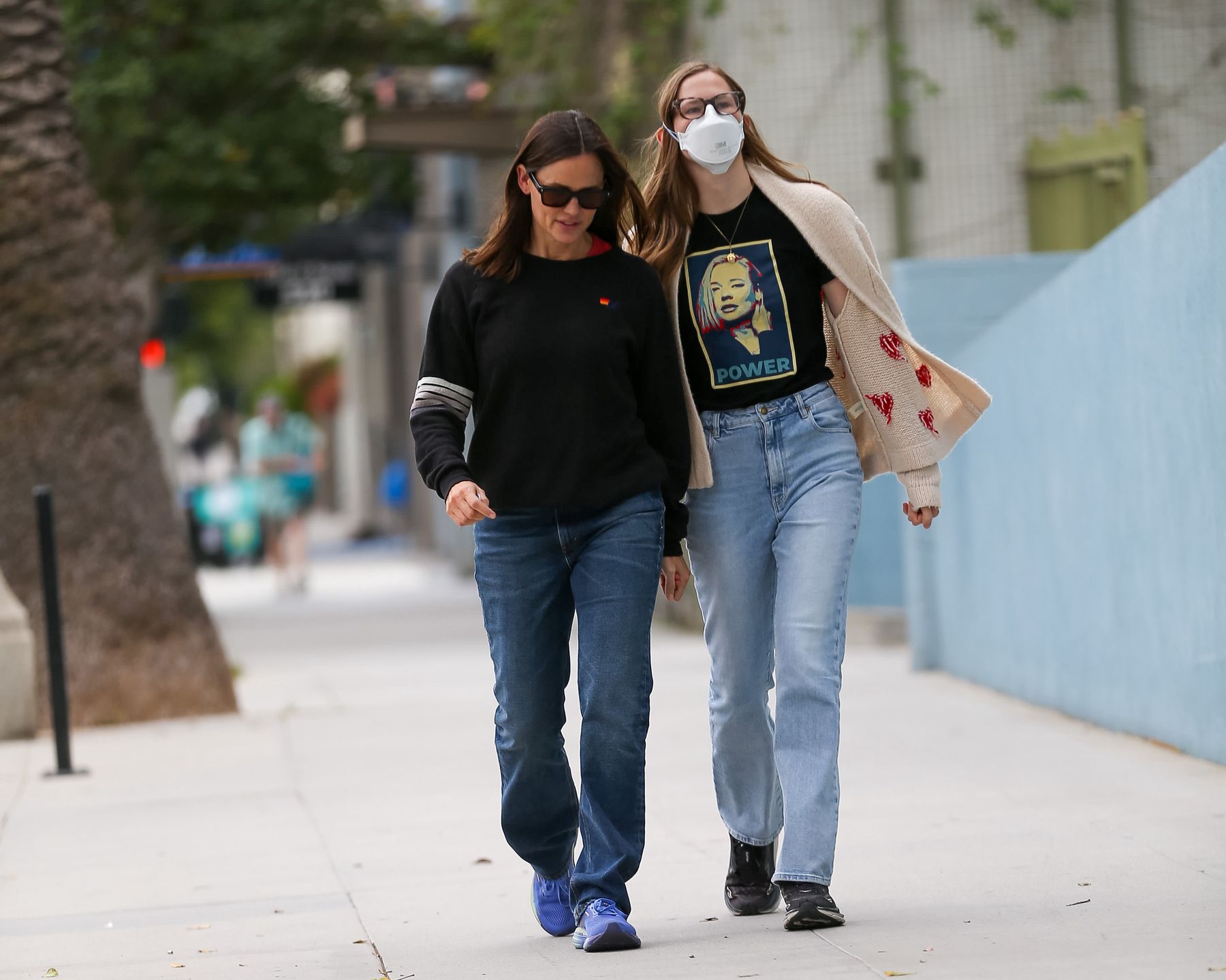 Violet Affleck i Jennifer Garner